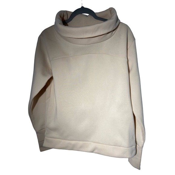 West Loop Cream Cowl Neck Sweater, Size Medium * wom257 - Picture 4 of 10